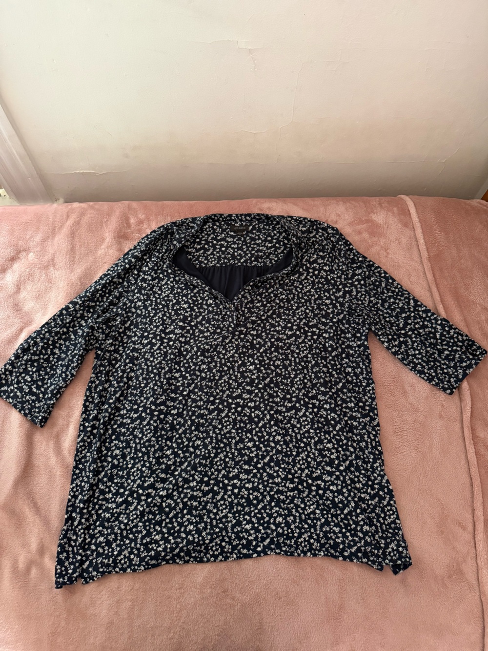 Navy Blue Floral shirt